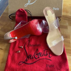 Christian Louboutin Just Nothing 85 Nude Heels
